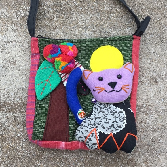 Mexicali Blues Handbags - Mexicali Blues Handmade Cat Crossbody Bag